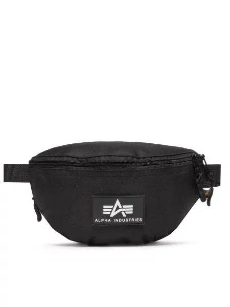 Ledvinka Alpha Industries Rubber Print Waistbag black camo černá