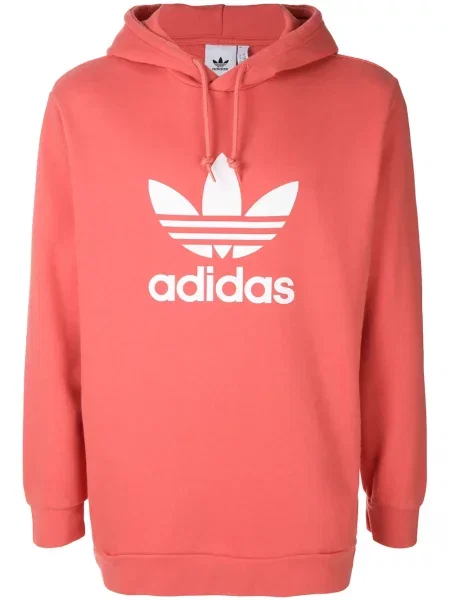 Hanorac cu glugă Adidas roșu