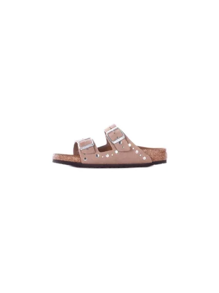Pantofle Birkenstock se cvočky béžové