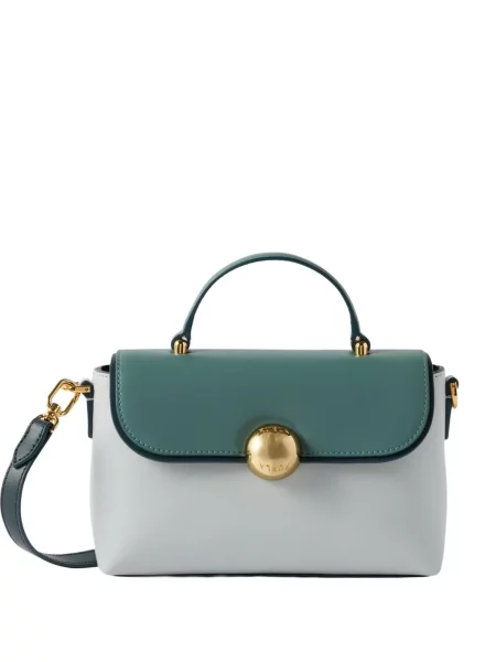 Geantă shopper Furla din piele verde