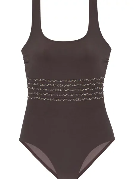 LASCANA Costum de baie întreg / maro bej