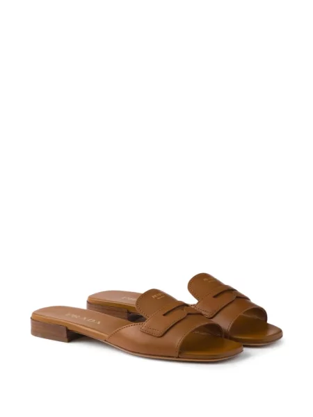 Sandale Prada din piele maro