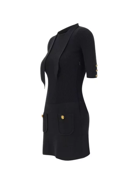 Rochie Elisabetta Franchi cu legături negru