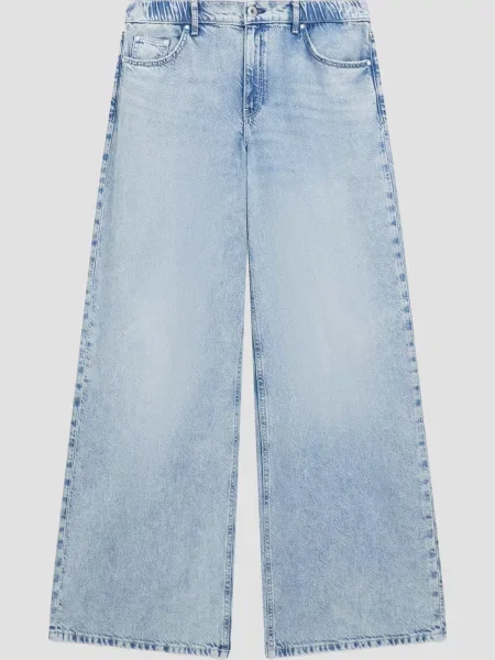 Широкие джинсы Guess голубые