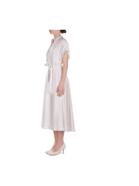 Sukienka Ralph Lauren z twillu beżowa