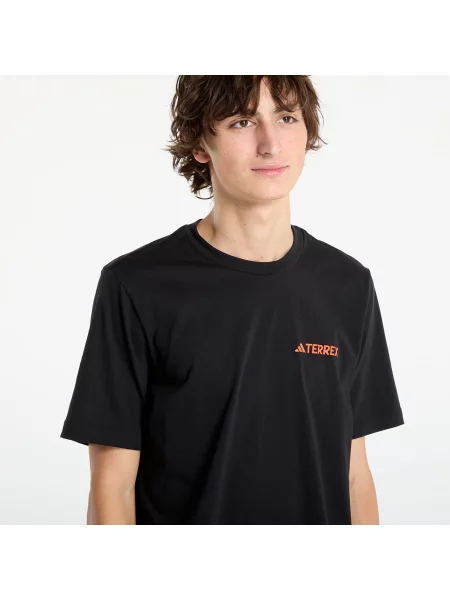 Тениска Adidas Performance с принт черно