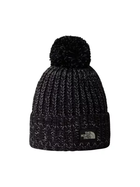 Dzianinowa czapka The North Face chunky z grubej dzianiny czarna