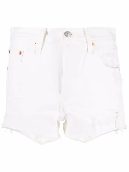 Pantaloni scurți Levi's® zdrențuiți alb