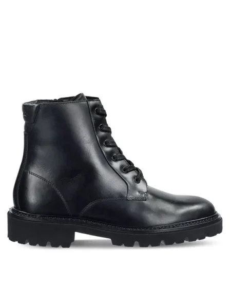 Gant cizme de piele Ivyhill cu plat negru