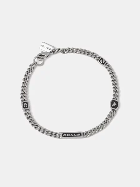 Coach zapestnica kovinska srebrna