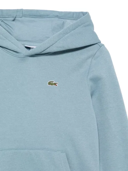 Bluza z kapturem dziecięca Lacoste niebieska