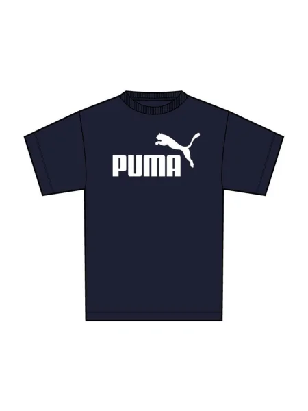 PUMA Tričko ESS No. 1 tmavomodrá / biela tmavo modrá