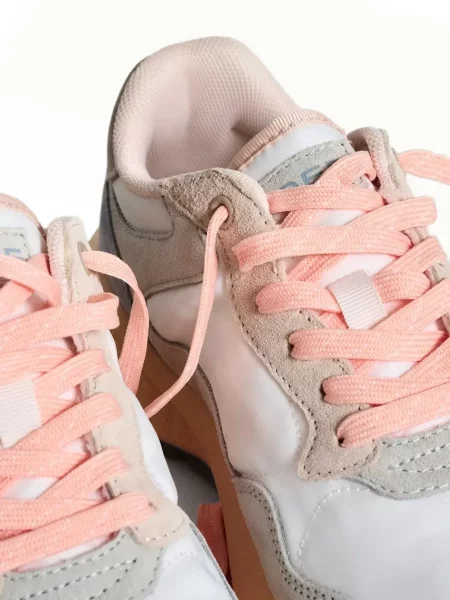 Sneakersy Hoff sznurowane koronkowe szare