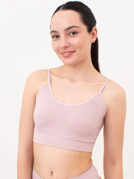 Топ Giulia из микрофибры розовый