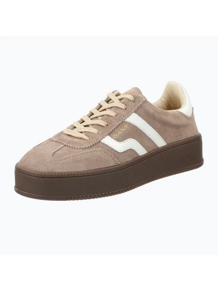 Încălțăminte pentru femei GANT Cuzmani desert brown/off white alb
