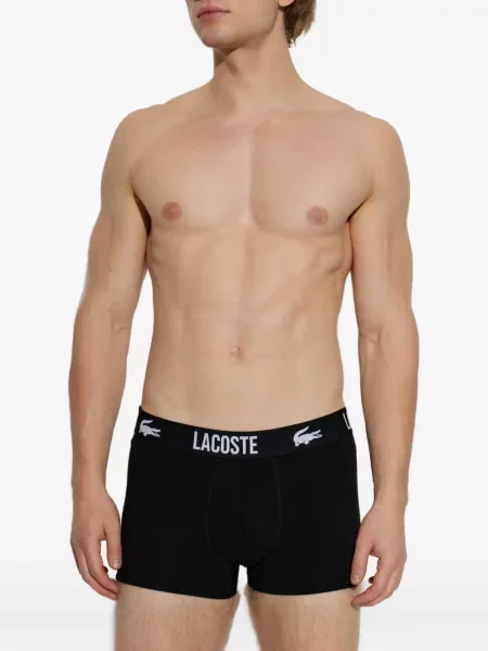 Boxeri Lacoste cu autograf negru