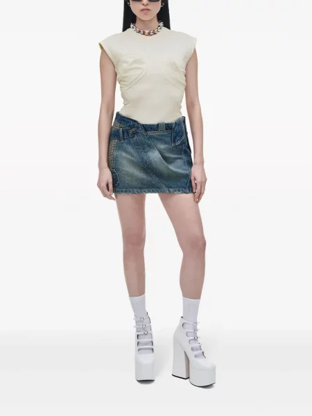 Džínová sukně Marc Jacobs modré