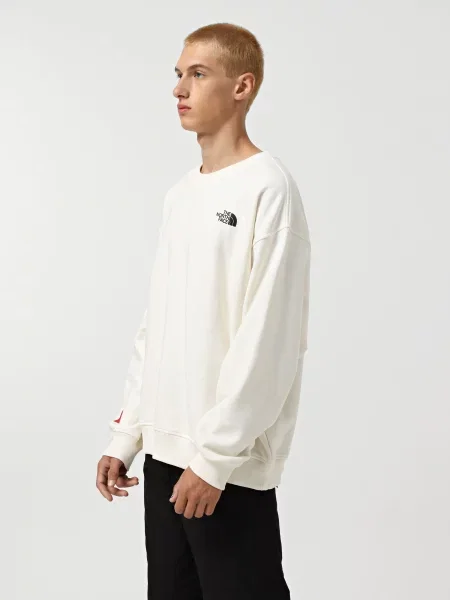 Світшот The North Face Axys бавовна/поліестер білий