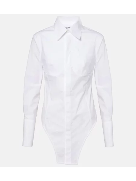 Cămașă Jean Paul Gaultier din poplin alb