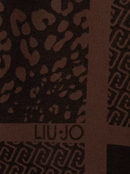 Fular Liu Jo cu imagine cu model leopard maro