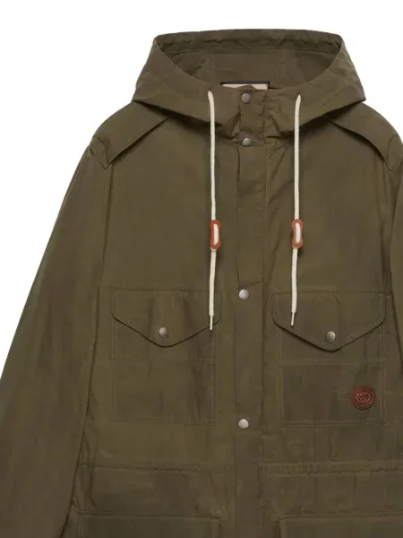 Parka Gucci su gobtuvu žalia
