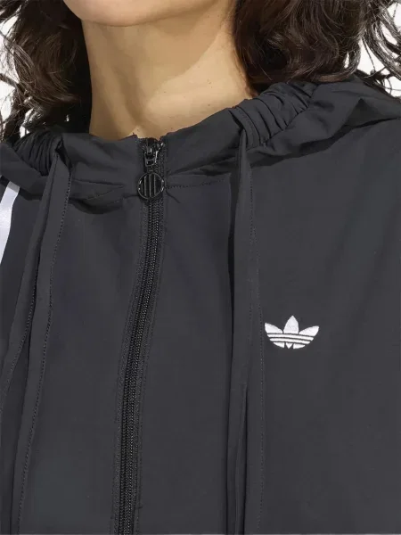 Hanorac cu glugă Adidas de costum maro