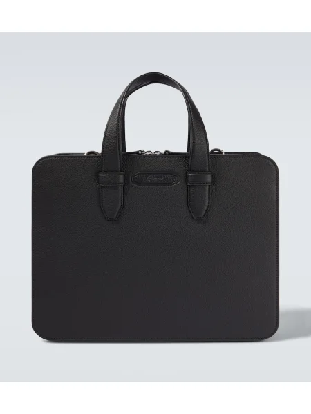 Geantă Brioni din piele negru