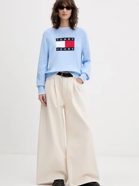 Tommy Jeans rifle relaxed fit dámske béžová