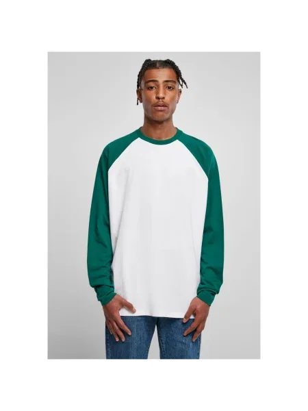 Lung tricou Urban Classics cu mâneci lungi alb