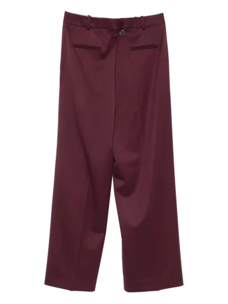 Pantaloni Another Tomorrow de lână violet