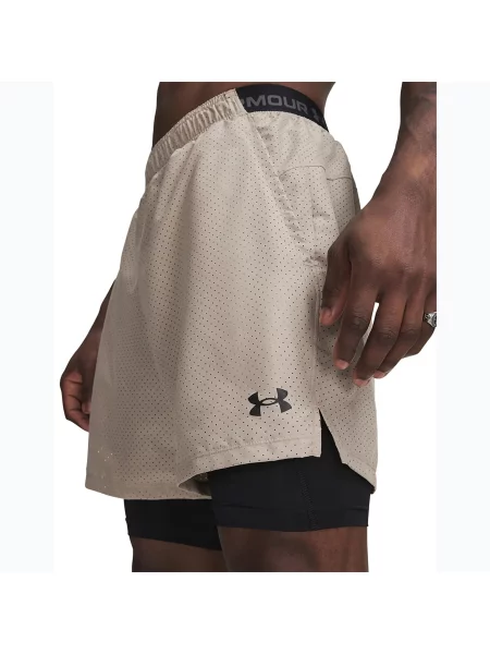 Under Armour UA Vanish Woven spodenki treningowe M beżowe