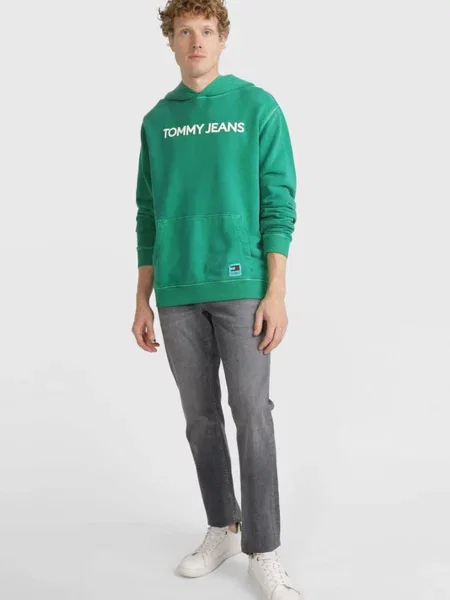 Класичне худі Tommy Jeans зелене