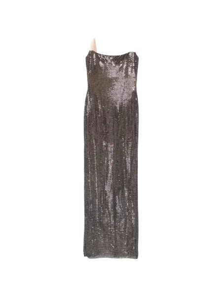 Rochie maxi Self-portrait gri