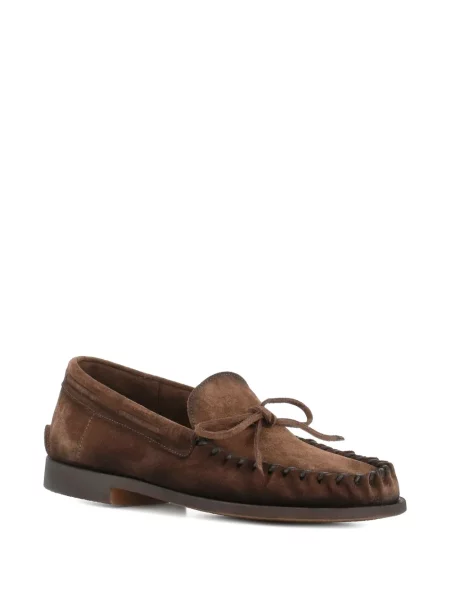 Mocasini Alexander Hotto din piele de căprioară maro