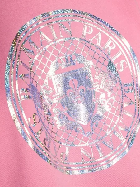 Bluza dziecięca Balmain różowa