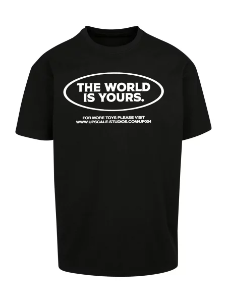 Mister Tee Tričko Money Maker fialová / červená offwhite černá