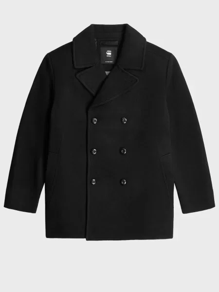 Вовняне пальто G-star Raw чорне