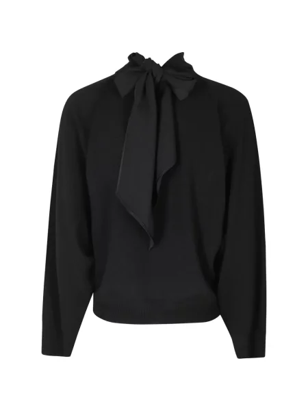Pulover Semicouture cu funde negru