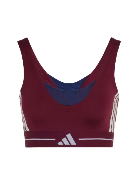 ADIDAS PERFORMANCE Sutien sport Hyperglam albastru închis / roșu burgundy alb