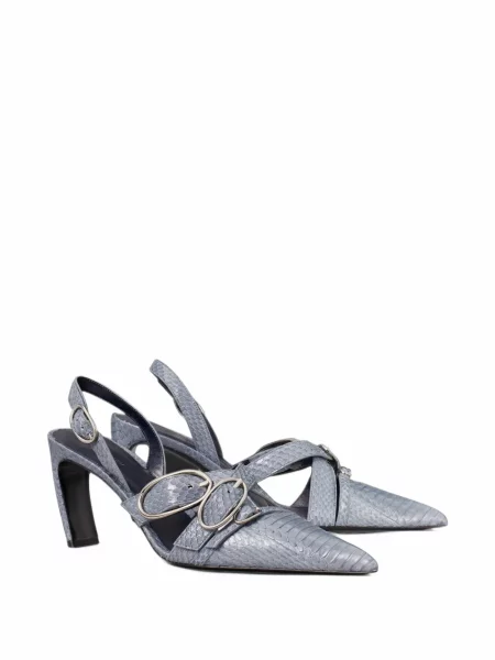 Pantofi cu toc Tory Burch cu cataramă slingback albastru