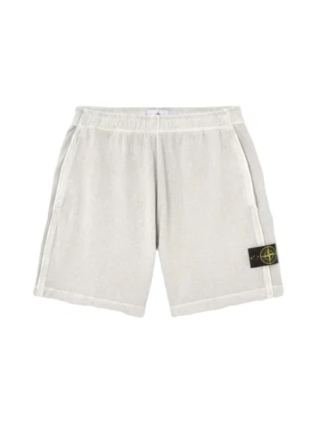 Bermudy Stone Island polarowe z kamieniami szare