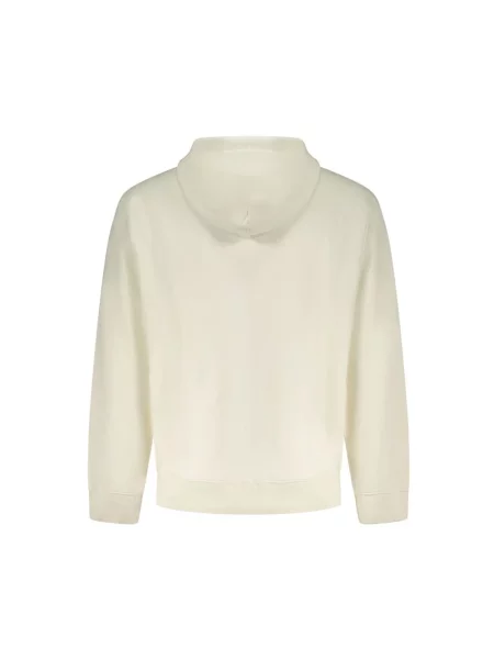 Bluza z kapturem Calvin Klein z kapturem biała