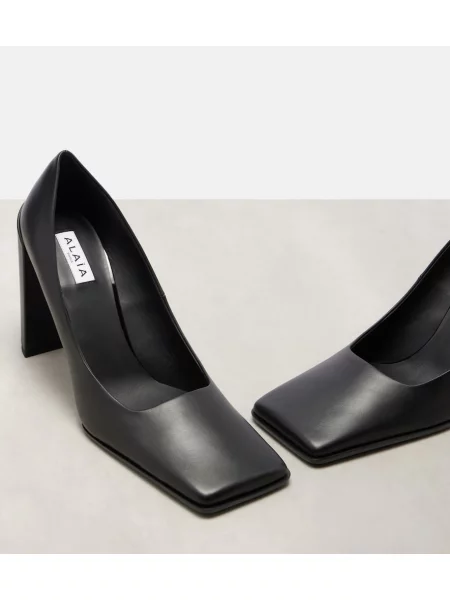 Pantofi cu toc Alaïa din piele negru