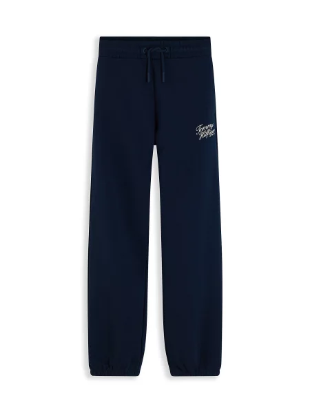 TOMMY HILFIGER Pantaloni albastru închis alb