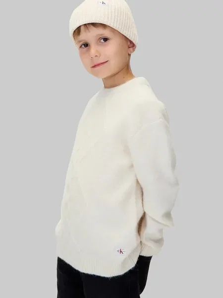 Calvin Klein Jeans Dječja dukserica bež