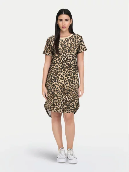 JDY Sukienka codzienna New Ivy brązowy