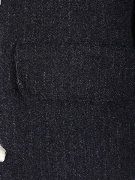 Ριγέ παλτό Comme Des Garçons Homme μπλε