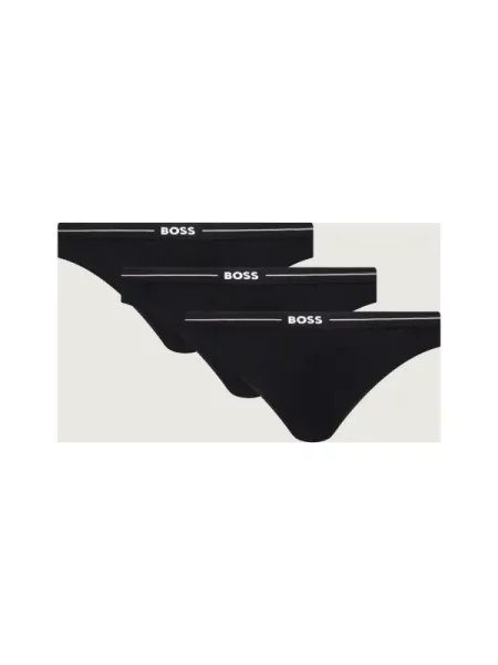 BOSS BLACK Tanga 3 darab 3P THONG fekete