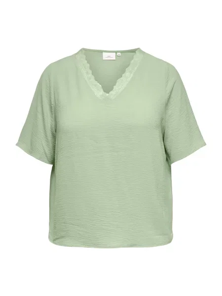 ONLY Carmakoma Bluză CARMETTA mentă verde