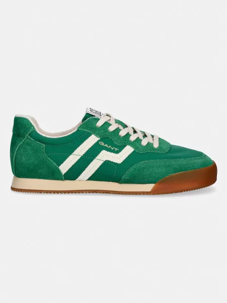 Gant Sneakers Beylana | piele întoarsă verde